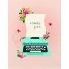 Budget ✨ JAM Paper 'Go Green' Floral Typewriter Thank You Card Set, 16ct. ✨ -Jam Paper Shop D375639S 1