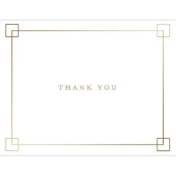 Outlet 🌟 JAM Paper Premium Thank You Squares Thank You Card Sets, 12ct. 😍