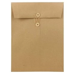 Best reviews of 🧨 JAM Paper 9" x 12" Premium Brown Kraft Button & String Booklet Envelopes, 50ct. 🔔