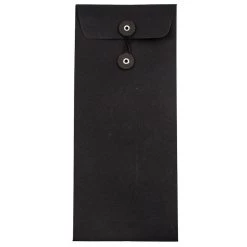 New π JAM Paper #10 Black Linen Business Button & String Closure Premium Envelopes, 25ct. π§¨