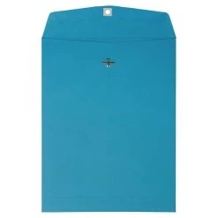 New π JAM Paper 10" x 13" Recycled Blue Open End Catalog Clasp Envelopes, 100ct. π―