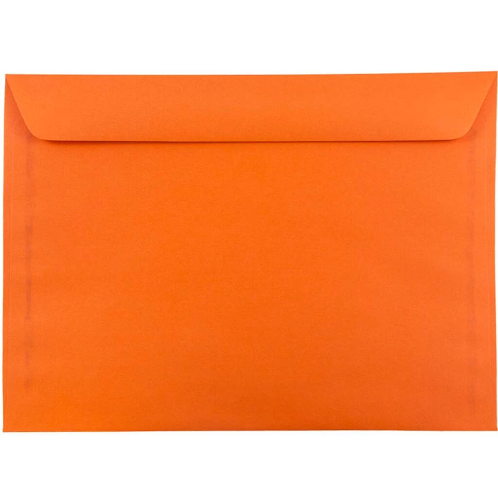 Wholesale π€© JAM Paper 9" x 12" Brite Hue Orange Booklet Colored Envelopes, 500ct. π 3 Wholesale π€© JAM Paper 9" x 12" Brite Hue Orange Booklet Colored Envelopes, 500ct. π