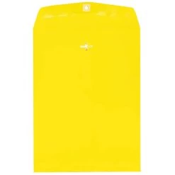 Buy 🥰 JAM Paper 9" x 12" Yellow Colored Envelopes with Clasp Closure, 100ct. 🤩