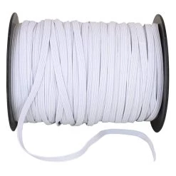 Outlet ✔️ JAM Paper 1/4" White Flat Nylon Elastic ✔️