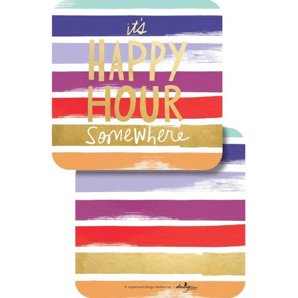 Best Sale ⭐ JAM Paper It's Happy Hour Somewhere Coasters, 6ct. ❤️ 3 Best Sale ⭐ JAM Paper It's Happy Hour Somewhere Coasters, 6ct. ❤️