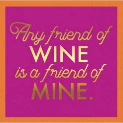 New 👍 JAM Paper Any Friend of Wine Cocktail Napkins, 32ct. 🤩