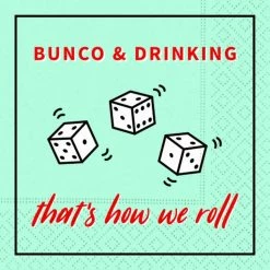 Flash Sale 🎉 JAM Paper Bunco Cocktail Napkins, 40ct. 👏