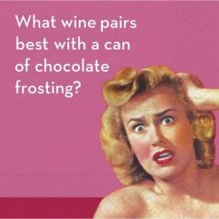 Buy 🎉 JAM Paper Can of Chocolate Frosting Cocktail Napkins, 40ct. ✔️