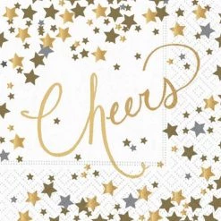 Budget 🛒 JAM Paper Confetti Cheers Cocktail Napkins, 32ct. 🔥