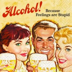 Cheapest 🎉 JAM Paper Feelings Are Stupid Cocktail Napkins, 40ct. 🤩