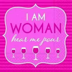 Brand new ❤️ JAM Paper I Am 👩 Woman Cocktail Napkins, 40ct. 🛒