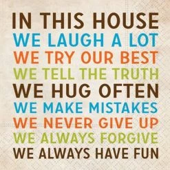 New 🥰 JAM Paper In This House Cocktail Napkins, 40ct. 😉