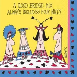 Wholesale ✔️ JAM Paper Includes Four Nuts Cocktail Napkins, 40ct. 🎁