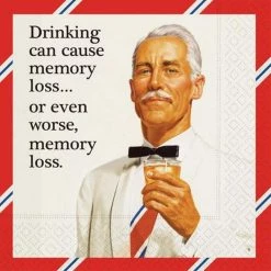 Promo ✔️ JAM Paper Memory Loss Cocktail Napkins, 40ct. 👍
