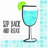 Best reviews of ⌛ JAM Paper Sip Back Relax Cocktail Napkins, 40ct. 🧨 -Jam Paper Shop D376652S 1