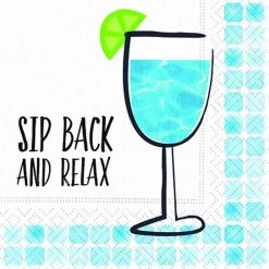 Best reviews of ⌛ JAM Paper Sip Back Relax Cocktail Napkins, 40ct. 🧨