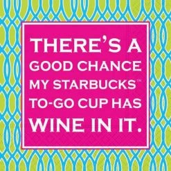 Promo 🎉 JAM Paper Theres A Good Chance Cocktail Napkins, 40ct. 🎉