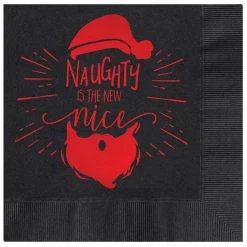 Brand new 🌟 JAM Paper Black & Red Naughty is the New Nice Holiday Beverage Napkins, 25ct. 👍