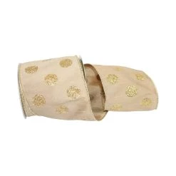 Best reviews of 🌟 JAM Paper 4" Dupioni Glitter Dots Wired Ribbon ✔️