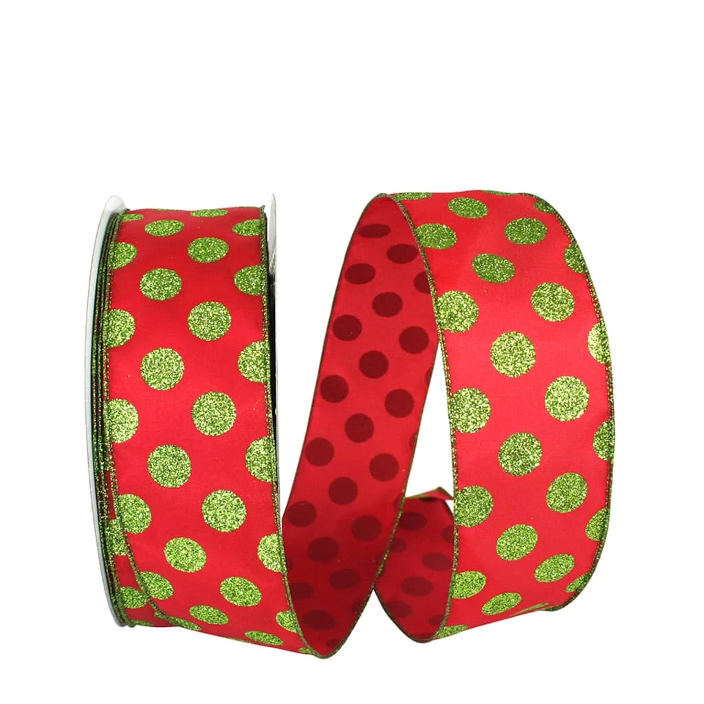 Top 10 π₯° JAM Paper 2.5" Glitter Wired Red & Lime Dots Ribbon π 3 Top 10 π₯° JAM Paper 2.5" Glitter Wired Red & Lime Dots Ribbon π
