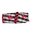 Best Sale 🧨 JAM Paper 4" x 5yd. 🍬 Candy Cane Dupioni Wired Ribbon 🛒 -Jam Paper Shop D376947S 1