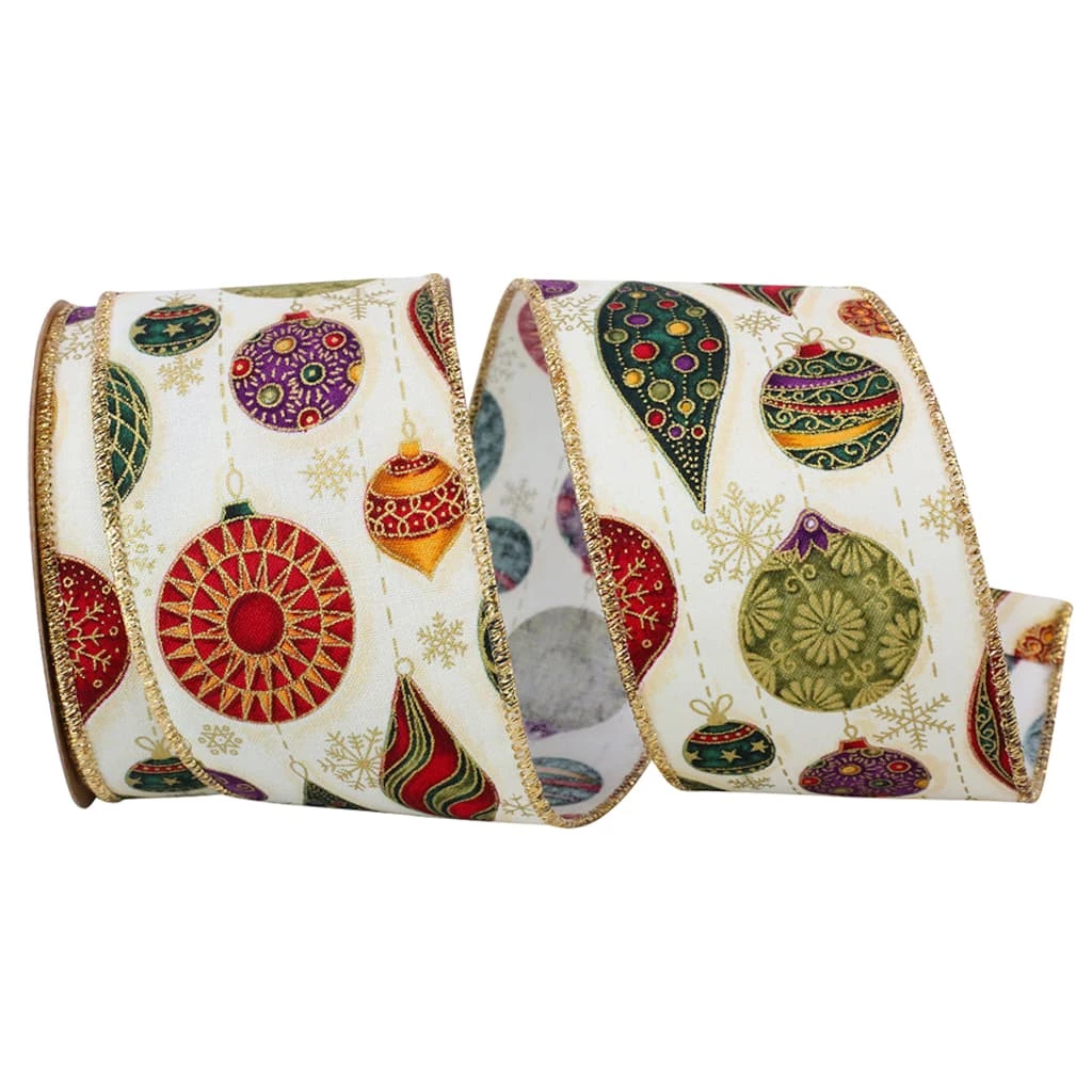 Wholesale β JAM Paper 2.5" x 10yd. Cotton Wired Ornament Detail Ribbon 𧨠3 Wholesale β JAM Paper 2.5" x 10yd. Cotton Wired Ornament Detail Ribbon π§¨