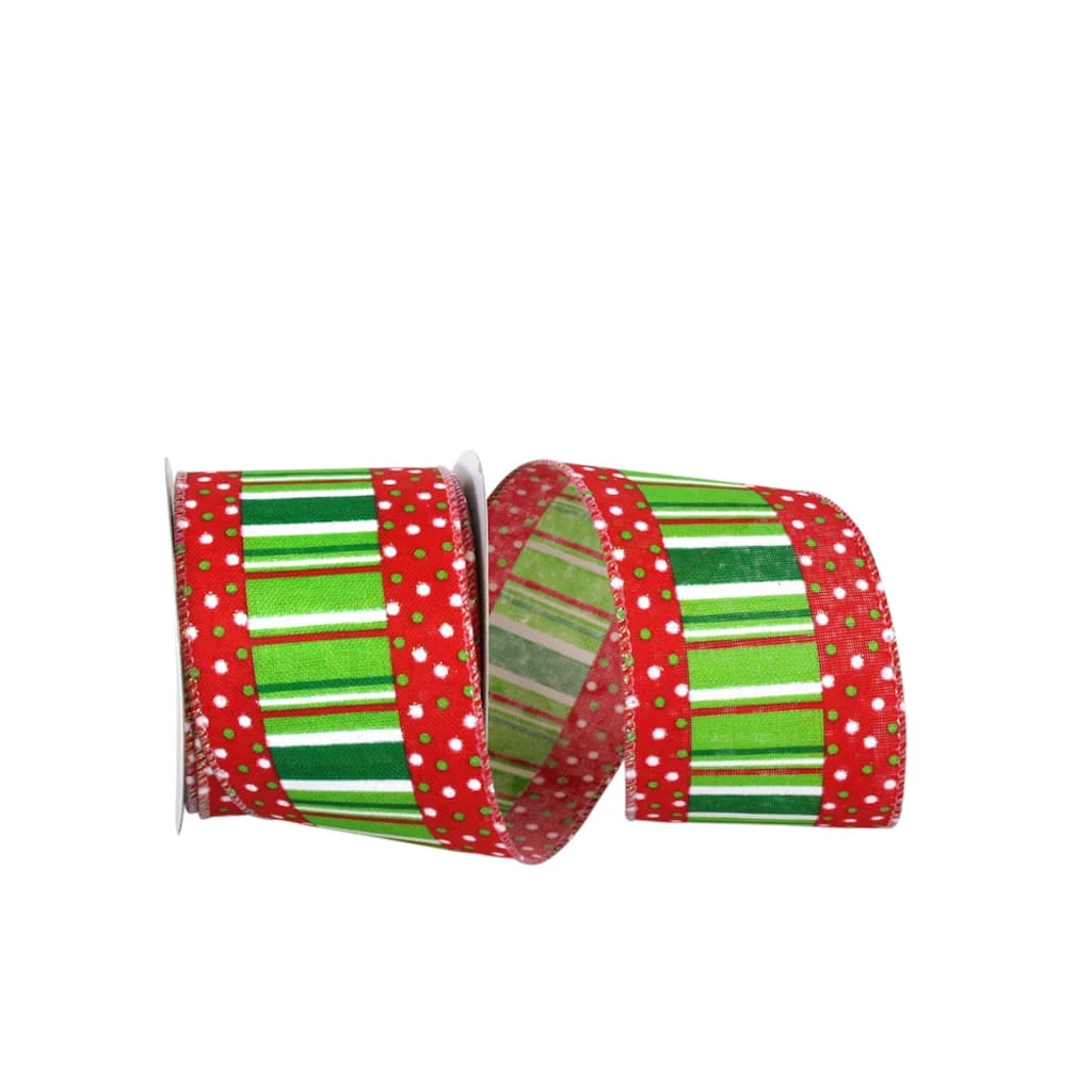 Best deal π JAM Paper 2.5" x 10yd. Wired Festive Ticking With Dots Ribbon β¨ 3 Best deal π JAM Paper 2.5" x 10yd. Wired Festive Ticking With Dots Ribbon β¨