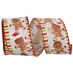Cheap 🔔 JAM Paper2.5" x 10yd. Wired Gingerbread Ticking Sparkle Ribbon 🎉