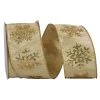 Best reviews of 🧨 JAM Paper 2.5" x 10yd. Wired Glitter Snowflake Ribbon 🎉 -Jam Paper Shop D377019S 1