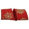 Cheap ❤️ JAM Paper 4" x 10yd. Wired Snowflake Grand Ribbon 🎉 -Jam Paper Shop D377026S 1