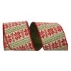 Buy 😀 JAM Paper 4" x 5yd. Wired Country Cozy Knit Ribbon 😀 -Jam Paper Shop D377044S 1