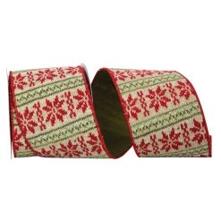 Buy 😀 JAM Paper 4" x 5yd. Wired Country Cozy Knit Ribbon 😀