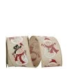 Hot Sale 🎉 JAM Paper 2.5" x 10yd. Wired Snowman Row Ribbon 🤩 -Jam Paper Shop D377052S 1