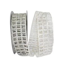 Best deal 🎁 JAM Paper 2.5" Grand Jute Box Sparkle Wired Mesh Ribbon 😉