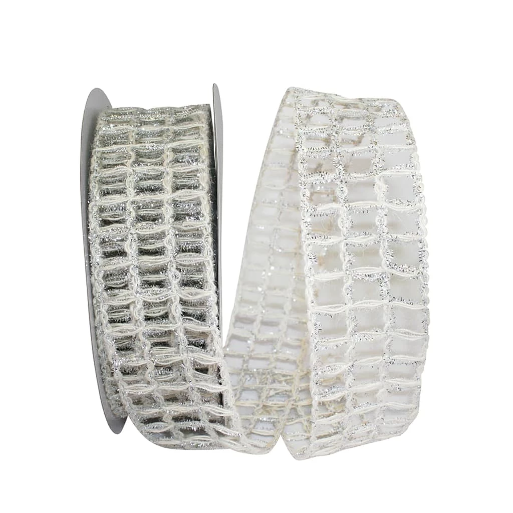 Best deal π JAM Paper 2.5" Grand Jute Box Sparkle Wired Mesh Ribbon π 3 Best deal π JAM Paper 2.5" Grand Jute Box Sparkle Wired Mesh Ribbon π