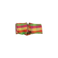 Coupon ❤️ JAM Paper 4" Celine Burst Plaid Wired Ribbon 🧨