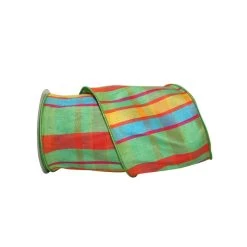 Best deal 🛒 JAM Paper 4" x 10yd. Wired Citrus Life Plaid Ribbon 👍