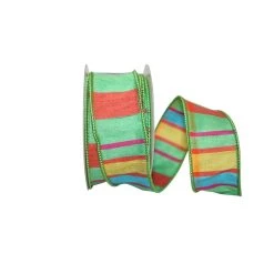 Brand new ✔️ JAM Paper 1.5" x 10yd. Wired Citrus Life Plaid Ribbon 👏