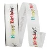 Promo ⌛ JAM Paper 25yd. White Happy 🎂 Birthday Ribbon 😀