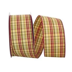 Cheap ✨ JAM Paper 2.5" Wired Plaid Carmen Ribbon 🔔