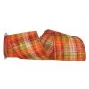 Discount ✔️ JAM Paper 2.5" Seasonal Fall Supreme Plaid Wired Ribbon 🔥 -Jam Paper Shop D380604S 1