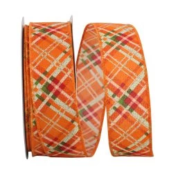 Deals 😉 JAM Paper 1.5" Wired Plaid Tonal Sparkle Ribbon 😍