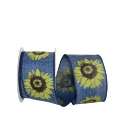 Flash Sale 😍 JAM Paper 2.5" Wired Faux Linen Sunflower Ribbon 😉