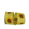 New 🥰 JAM Paper 2.5" Wired Faux Linen Sunflower Ribbon 🥰 -Jam Paper Shop D380695S 1
