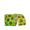 Brand new π₯ JAM Paper 2.5" Faux Linen Wired Apple Green Ladybug Ribbon π― 2 Brand new π₯ JAM Paper 2.5" Faux Linen Wired Apple Green Ladybug Ribbon π― -Jam Paper Shop D380838S 1