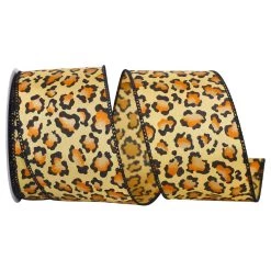 Promo 🎁 JAM Paper 2.5" Wired Leopard Spots Ribbon ✨