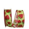 Best reviews of ⭐ JAM Paper Lime & Red Linen Wired Strawberry Ribbon 🛒