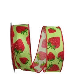 Best reviews of ⭐ JAM Paper Lime & Red Linen Wired Strawberry Ribbon 🛒