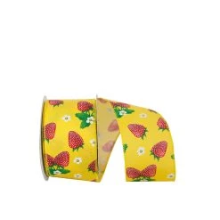 Flash Sale 🥰 JAM Paper 2.5" Wired Strawberry and Blossoms Ribbon 🤩