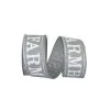 Budget 🔥 JAM Paper 10yd. Gray Farmhouse Words Wired Ribbon 🎁 -Jam Paper Shop D380970S 1